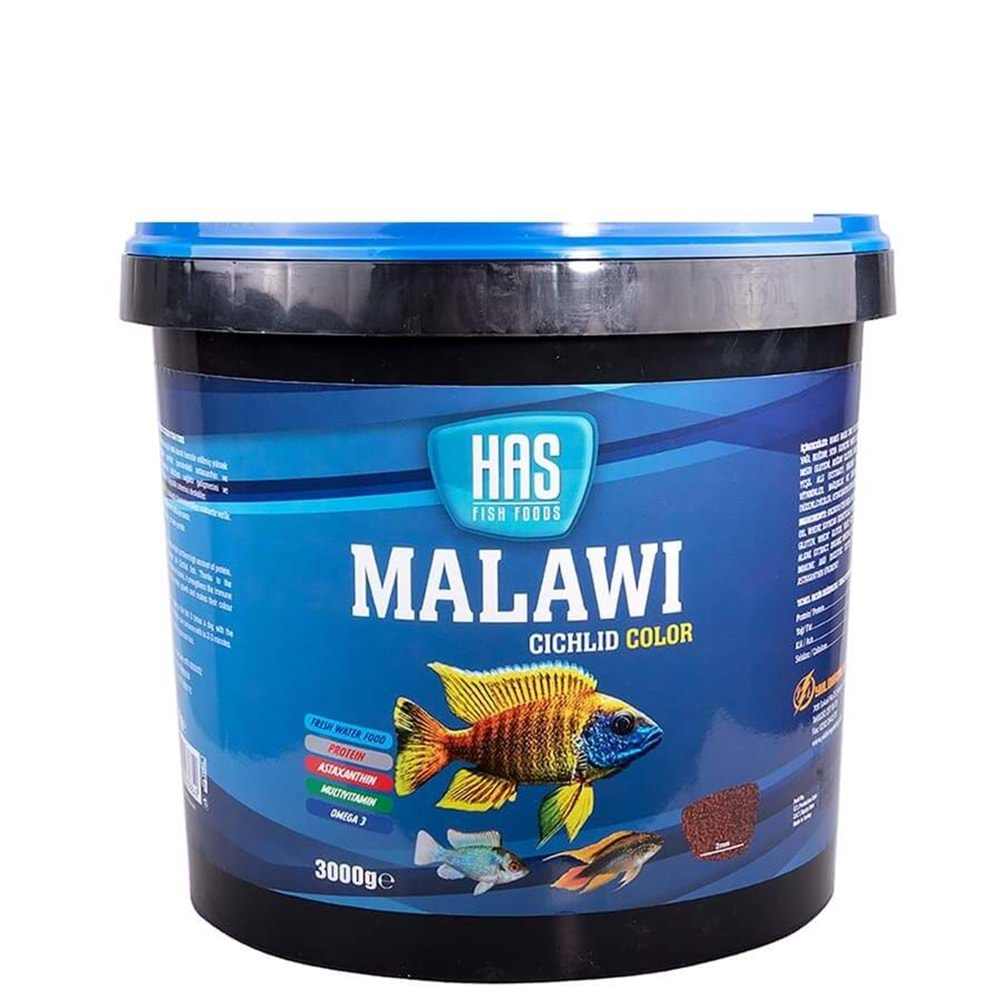 Has Malawi Cichlid Colour Yem 3 Kg