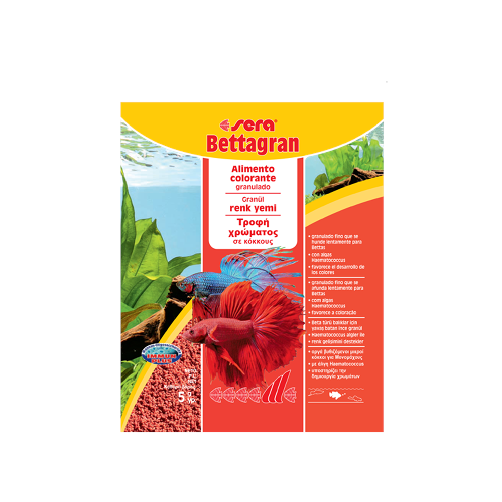 Sera Bettagran 5 Gr Granül Renk Yemi