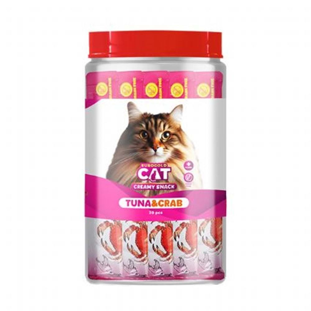 EuroGold Cat Sıvı Kedi Ödülü Ton - Yengeç 30x15Gr