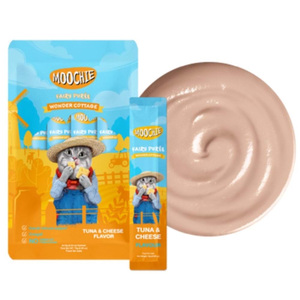 Moochie Sıvı Kedi Ödülü Ton-Peynir 30x15 Gr
