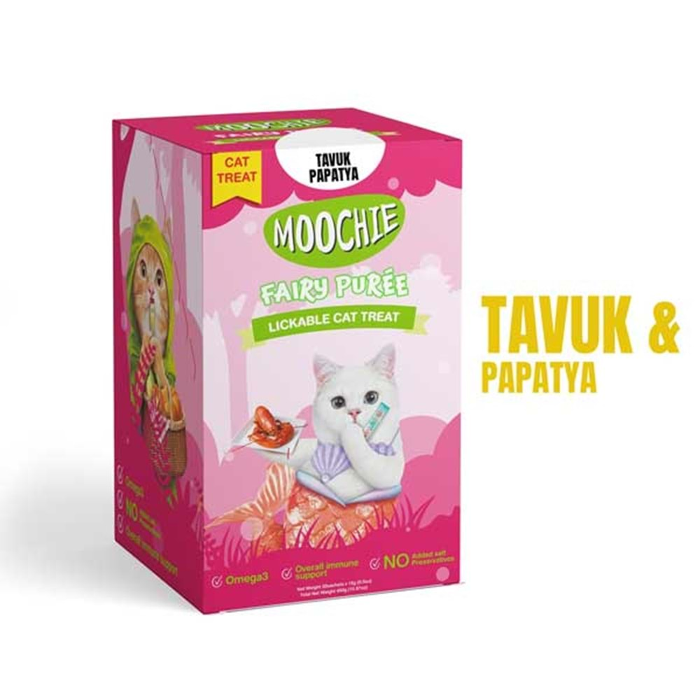 Moochie Sıvı Kedi Ödülü Tavuk-Papatya 30x15 Gr