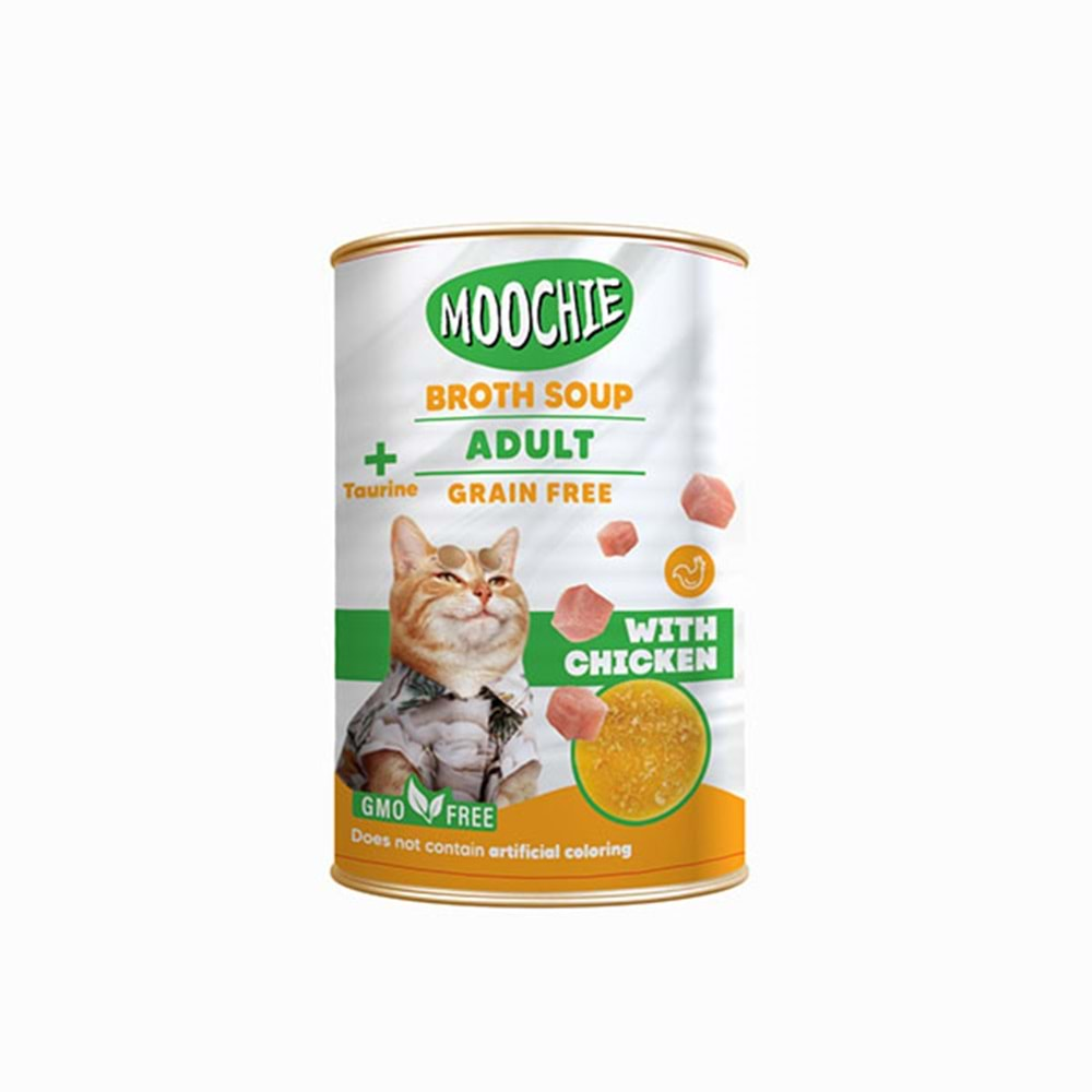 Moochie Et Suyu Çorba Tavuklu Yetişkin Kedi 6x135ML