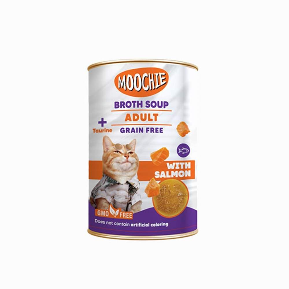 Moochie Et Suyu Çorba Somon Balıklı Yet.Kedi 6x135ML