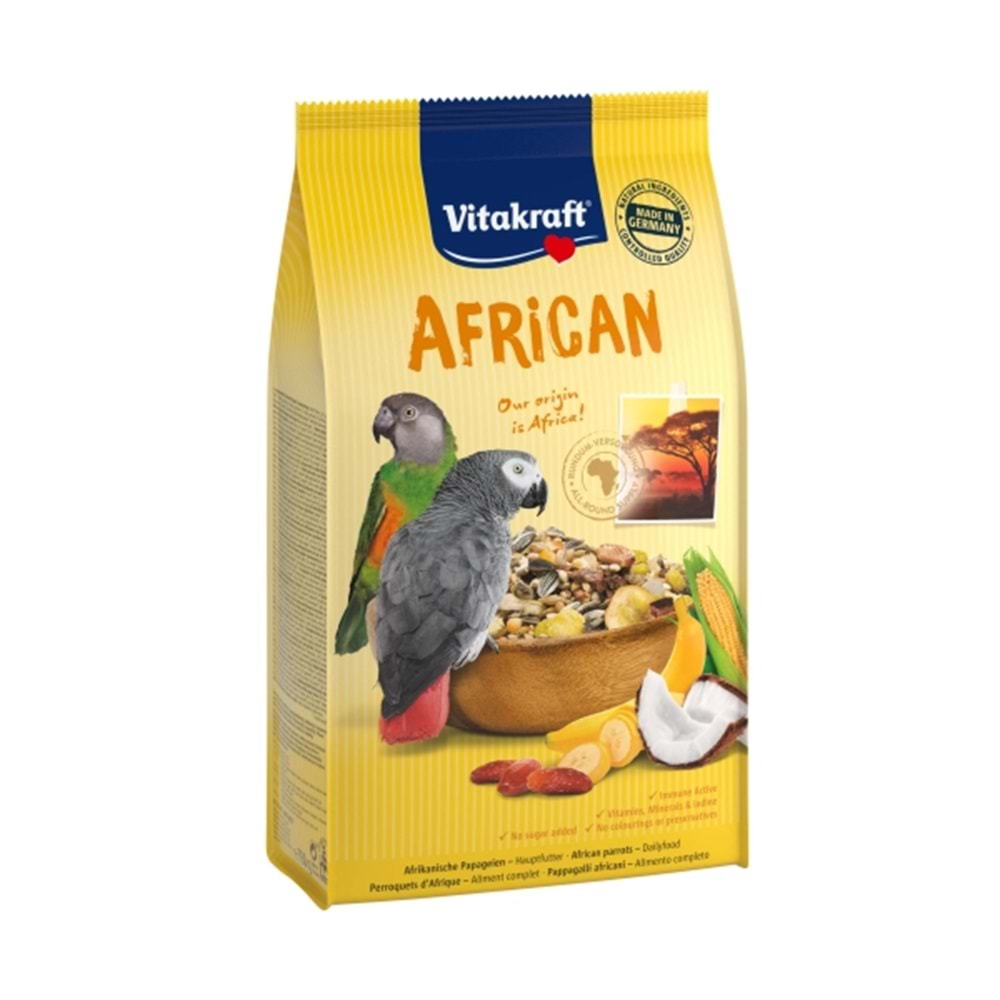 Vitakraft Afrika Papağan Yemi 750 Gr 5'li