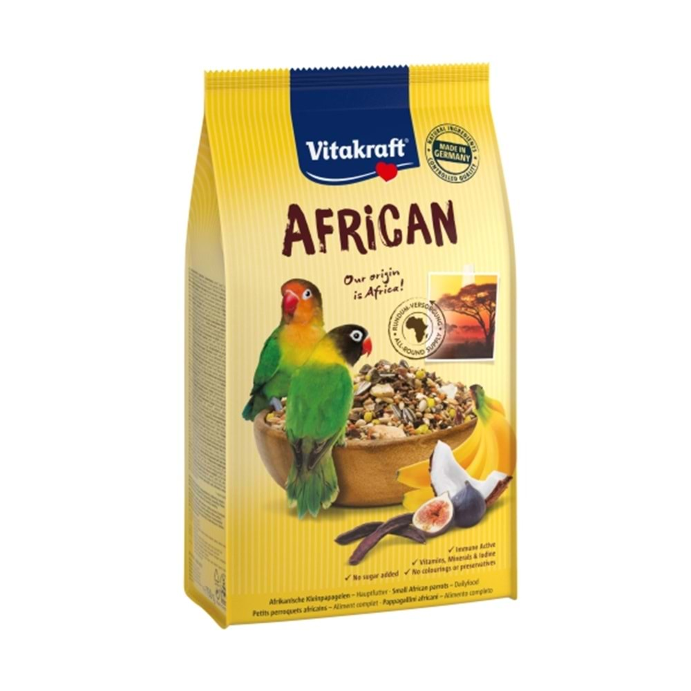 Vitakraft Afrika Cennet-Paraket Yemi 750 Gr 5'li