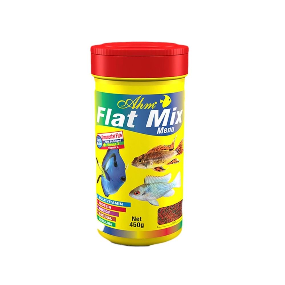Ahm Flat Mix Menu Balık Yemi 100 ML