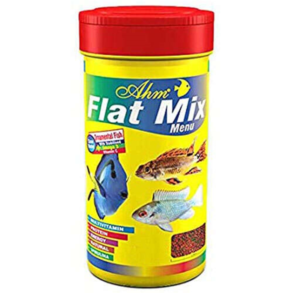 AHM Flat Mix Menü Balık Yemi 250 ML