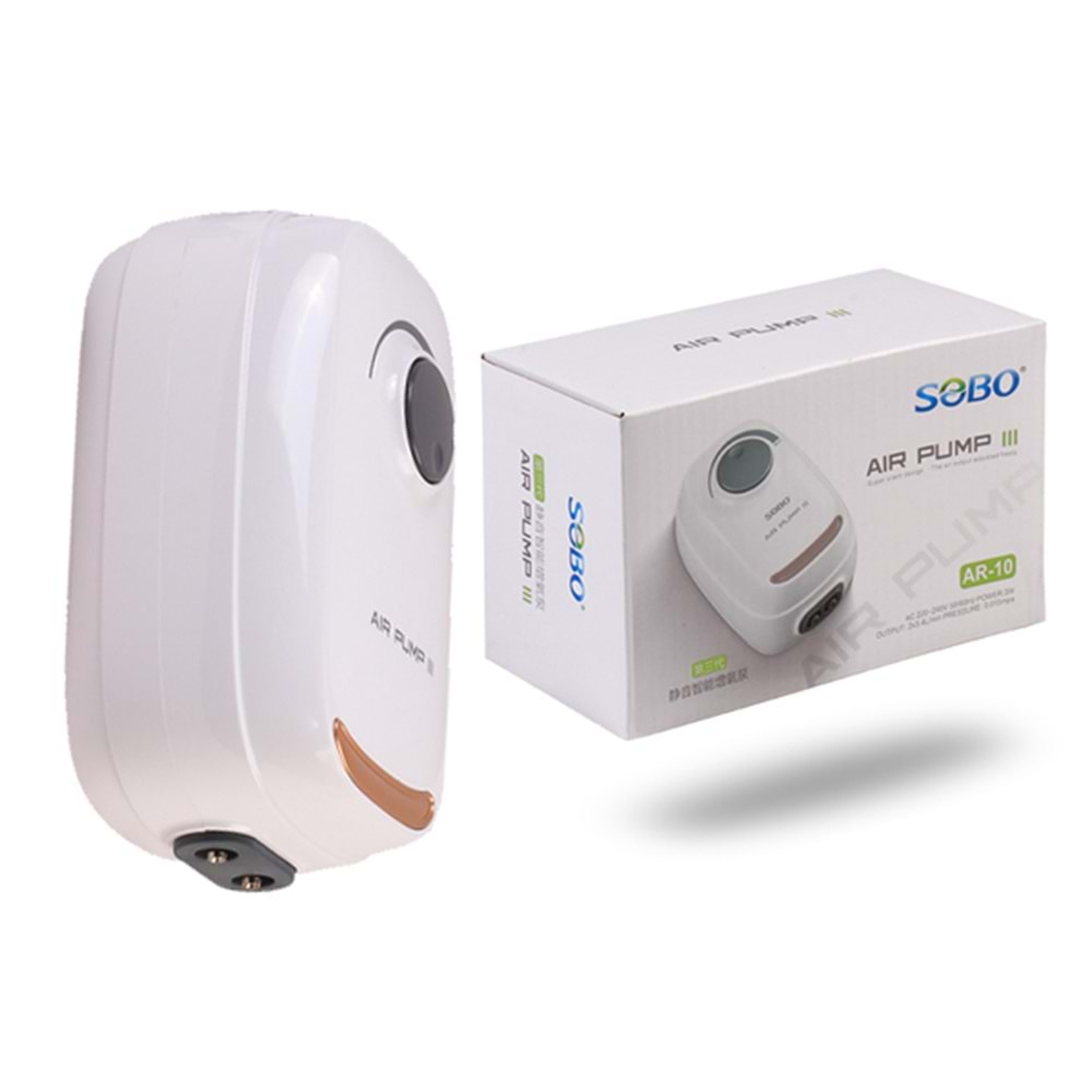 SOBO Hava Motoru Çift Çıkış 3W 6,8 Lt/h