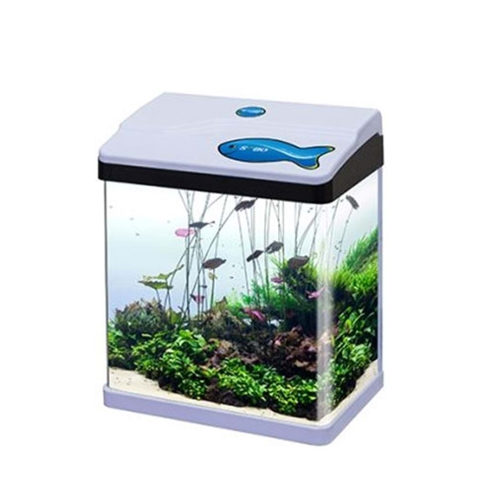 Sobo Komple Akvaryum 28,5 x 19 x 34 cm Beyaz