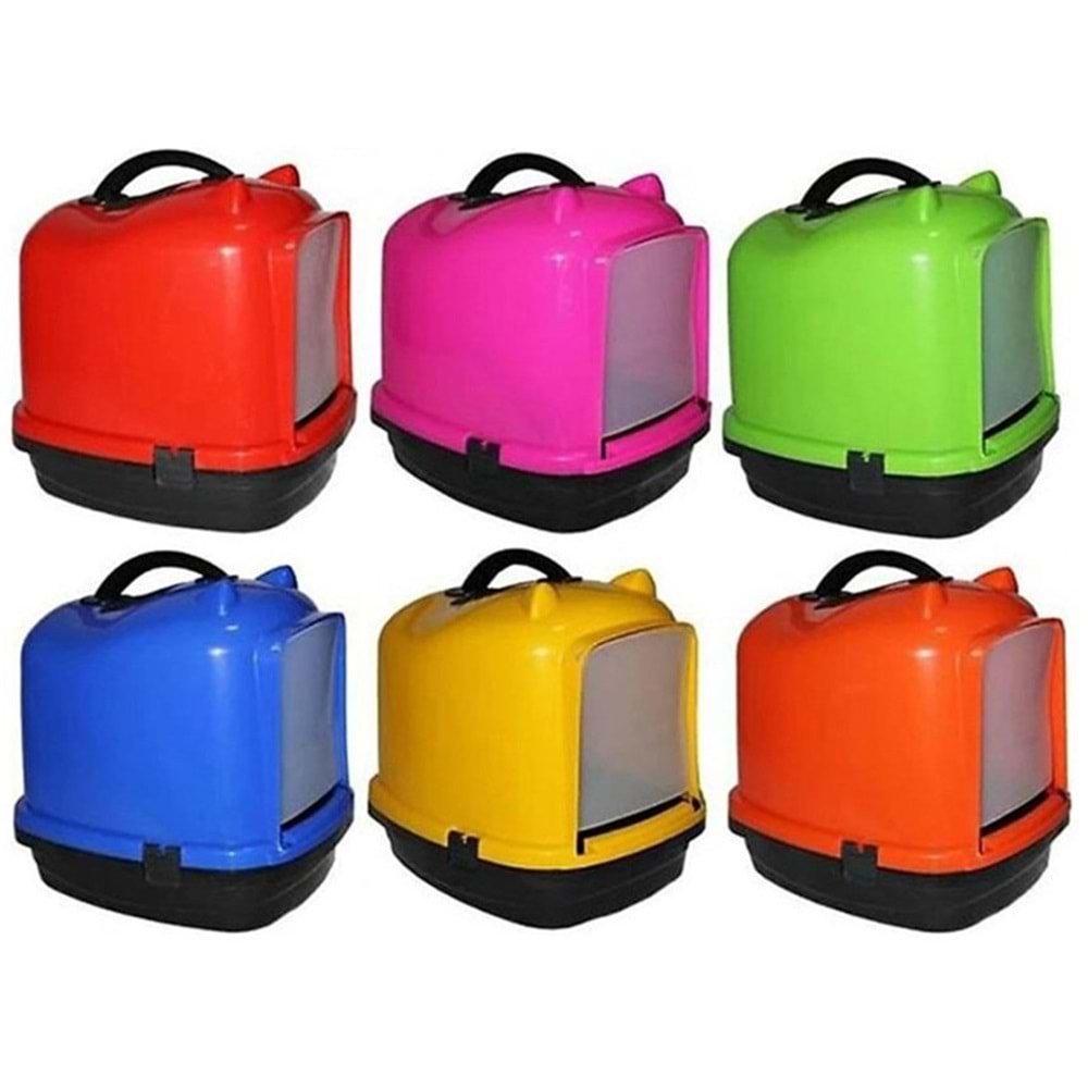 Pet Style Comfort Kedi Kulaklı Kapalı Tuvalet Kabı