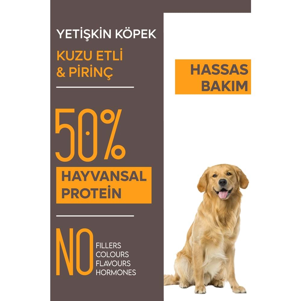 Animal World Her Irk İçin Kuzu Etli Pirinçli Köpek Maması 15 Kg