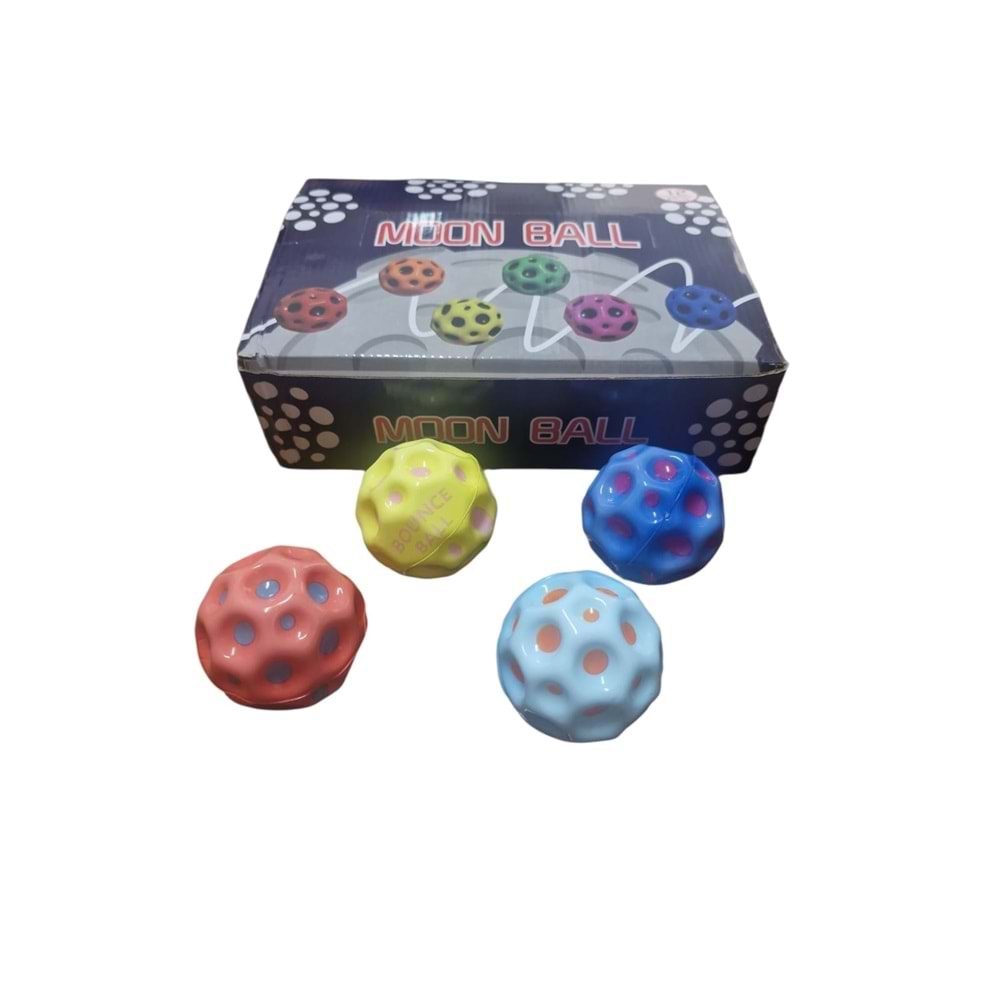 12 li Sert Sünger Top (moon ball) Oyuncak Renkli