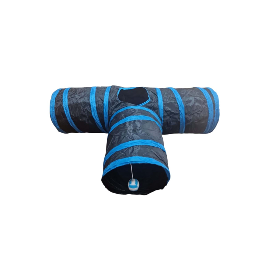 Üç Çıkışlı T Şeklinde Siyah Kedi Tüneli