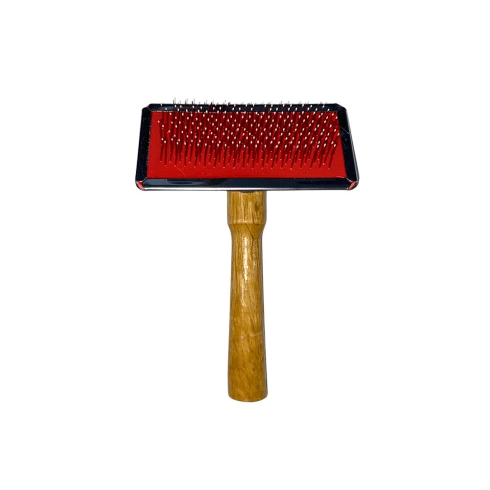 Tahta Saplı Telli Tarak ( 9*12 cm )