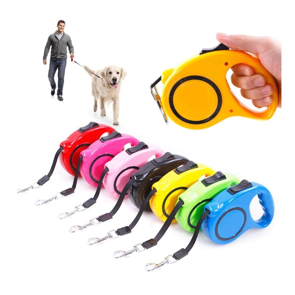 MP-161 Geri Çekilebilir Otomatik Şerit Tasma 3 Metre