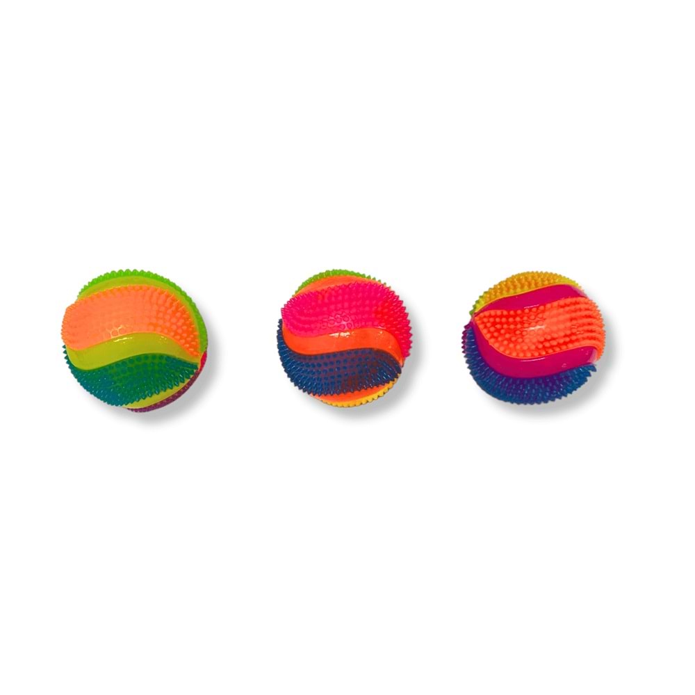 Basketbol Desenli Işıklı Top 7,5 Cm