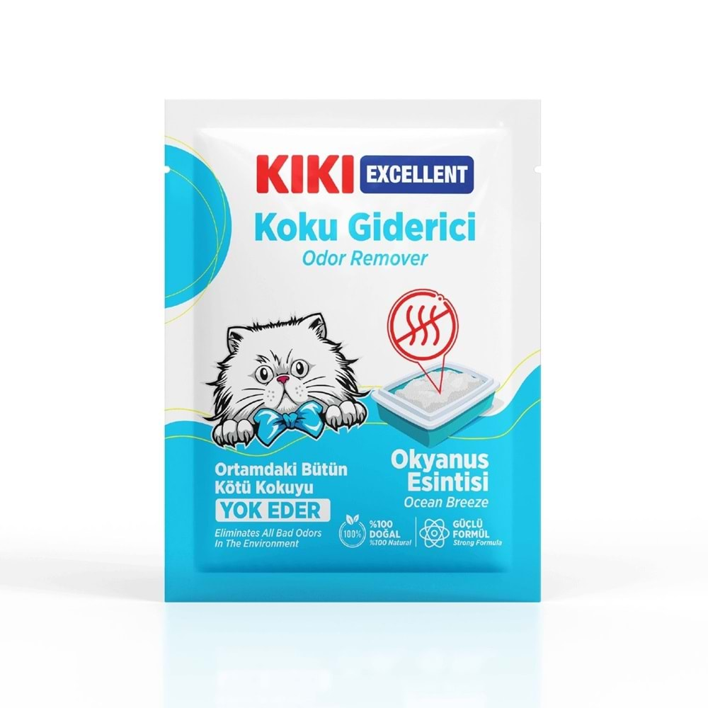 KIKI Excellent Kedi Koku Giderici Okyanus Esintisi 15 Adet - 25 gr. KC202B15