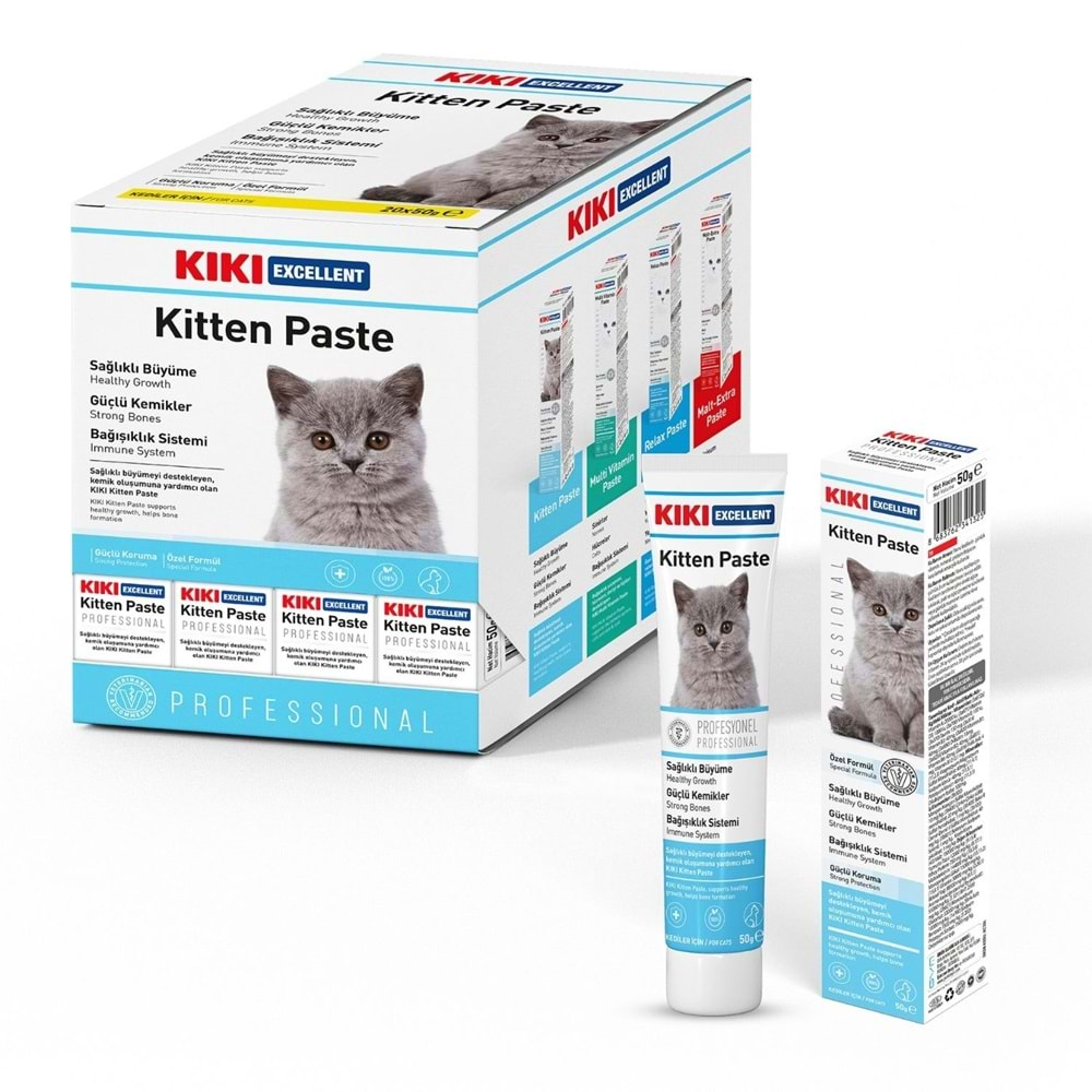 KIKI Excellent Kedi Kitten Paste Macun 50 gr. 20 Adet (Kutu) KC304B20