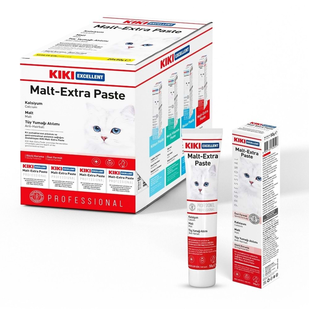 KIKI Excellent Kedi Malt Extra Paste Macun 100 gr. 15 Adet (Kutu) KC312B15