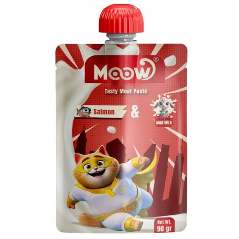Moow Taze Somonlu&Keçi Sütlü Kedi Et Ezmesi 90gr