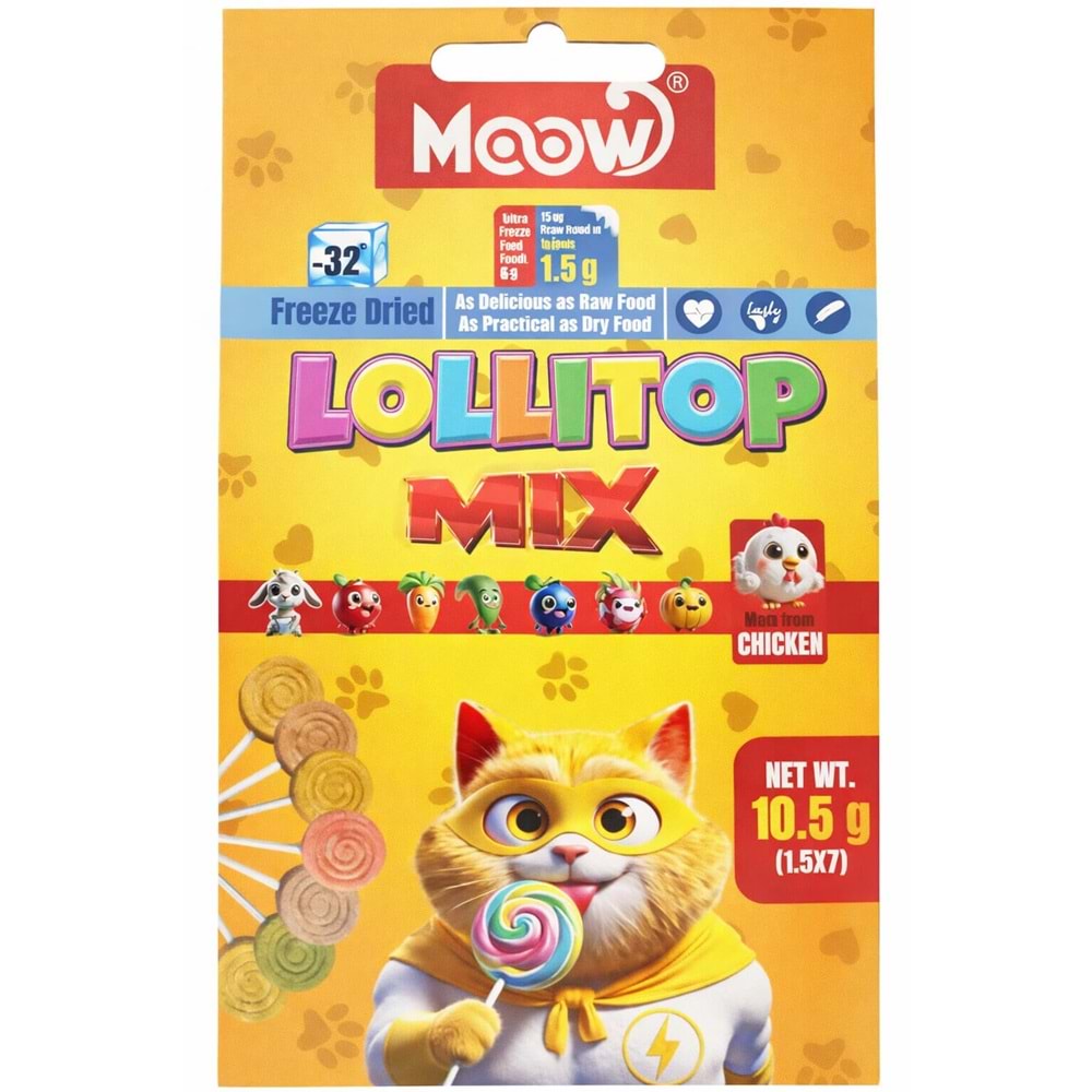 Moow Mix (Karışık) Lolipop 7'li