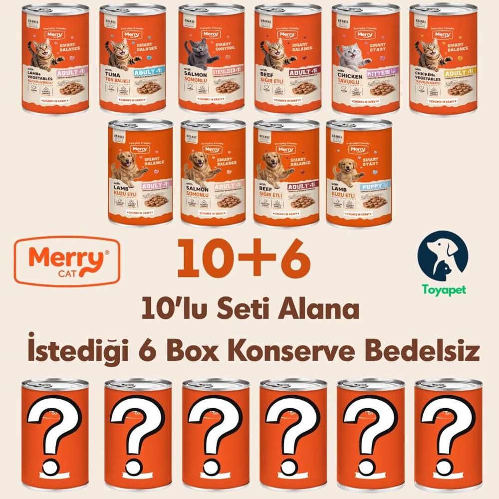 Merry Konserve 10+6 Kampanya (1 Box 12 Konserve İçerir)