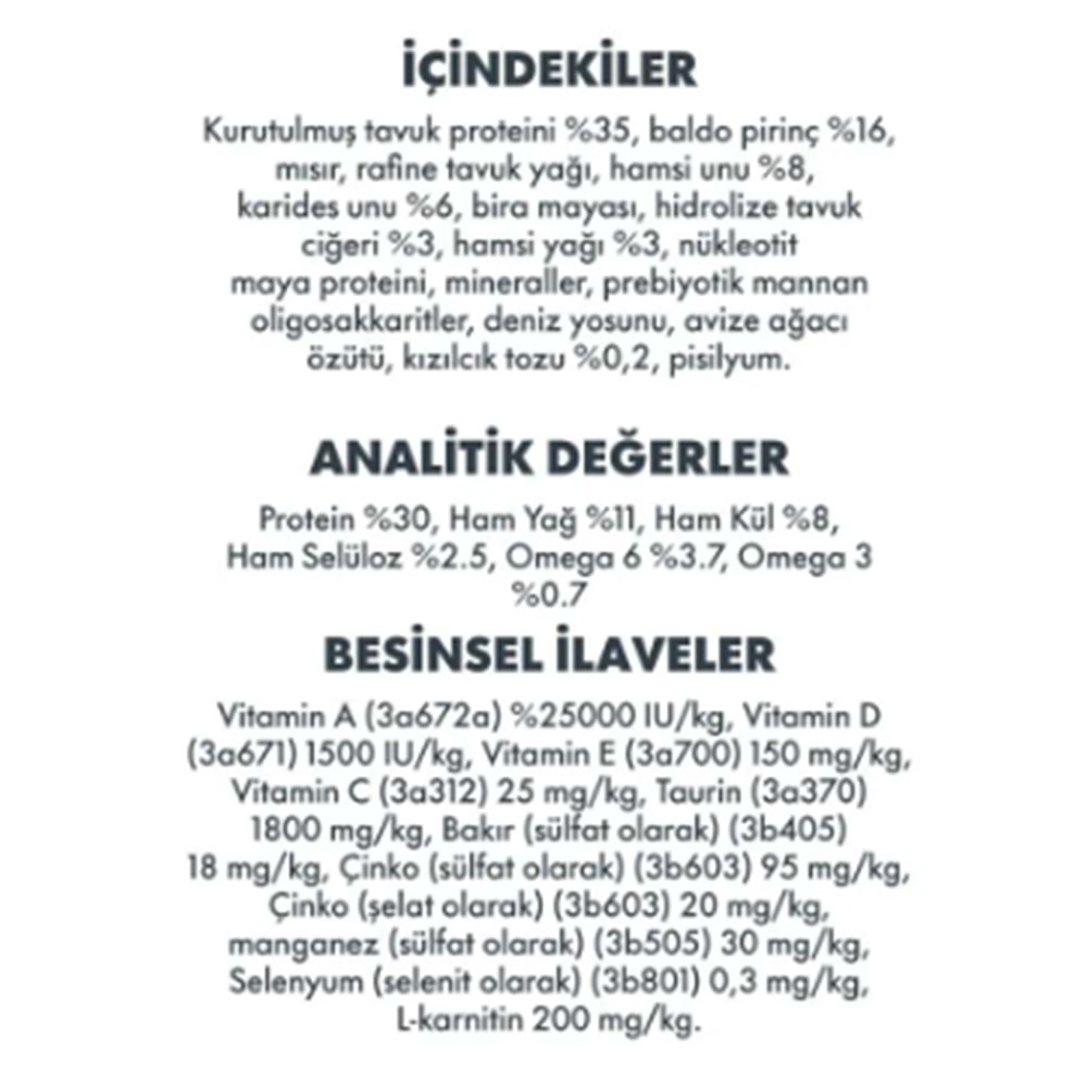 Pro Perfor. St.Tavuk & Pirinç (Urinary) Yet. Kedi Mama. 15 Kg