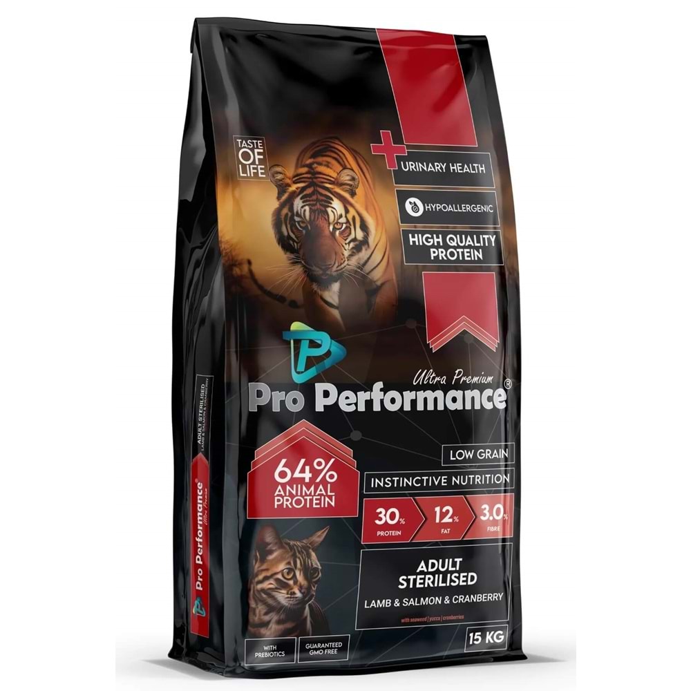 Pro Performa. Kısır Kuzu & Karides & Somon Kedi Mama 15 Kg