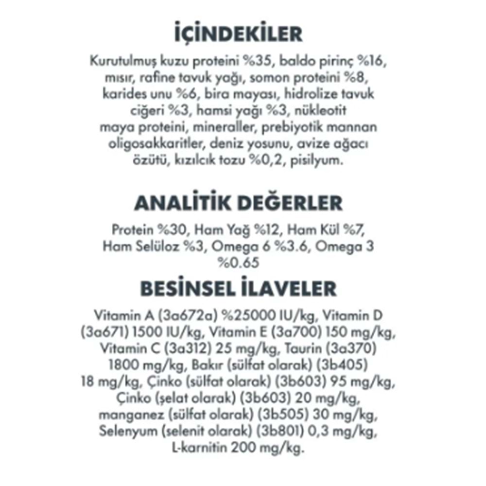 Pro Performa. Kısır Kuzu & Karides & Somon Kedi Mama 15 Kg