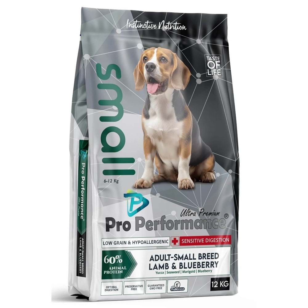 Pro Performance Küçük Irk Kuzulu Yet. Köpek Maması 12 Kg