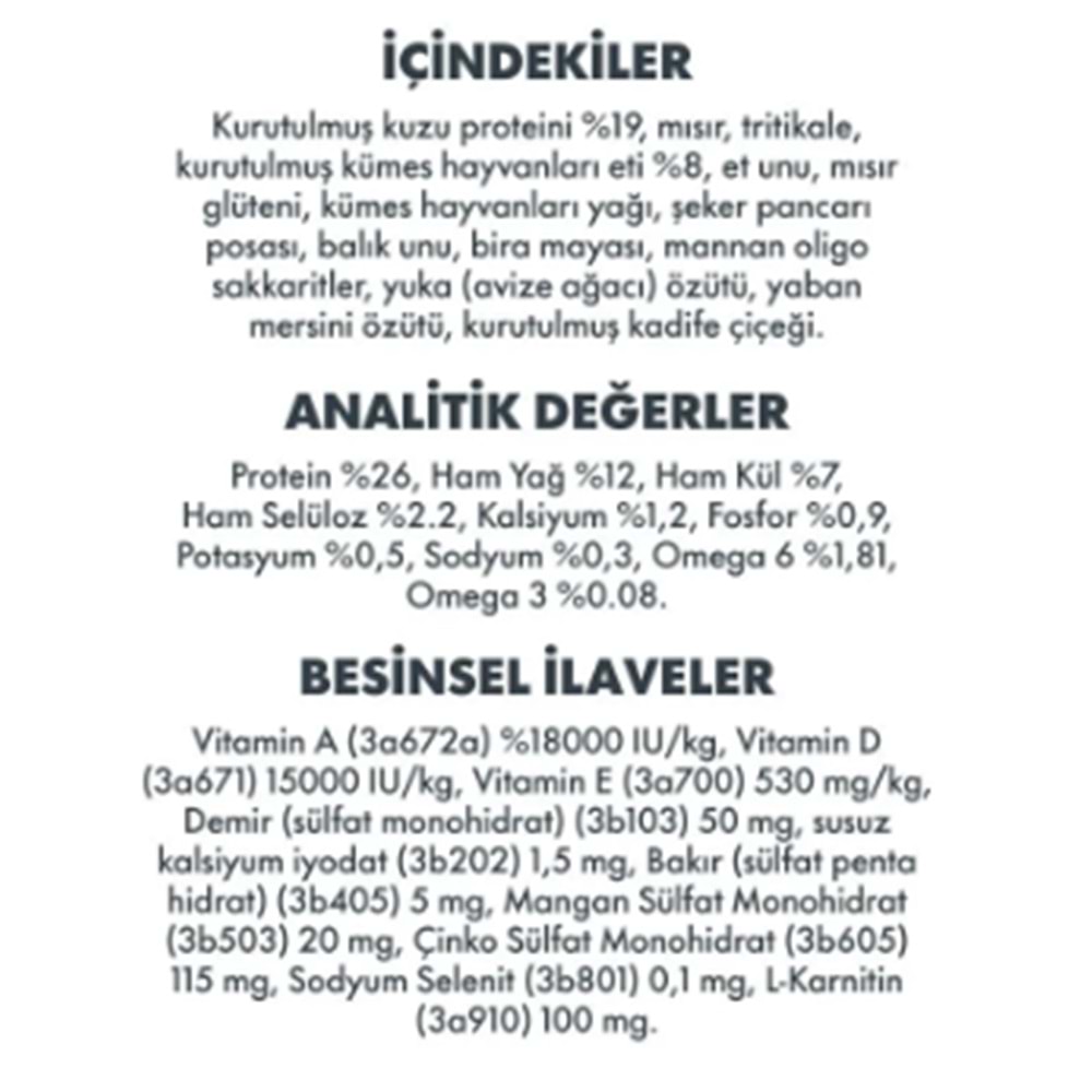 Pro Perfor. Orta- Büyük Irk Kuzulu Yetişkin Köpek Mam. 12 Kg