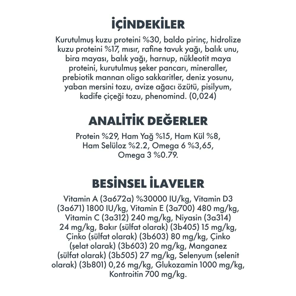 Pro Performance Küçük Irk Kuzulu Yetiş. Köpek Maması 2 Kg