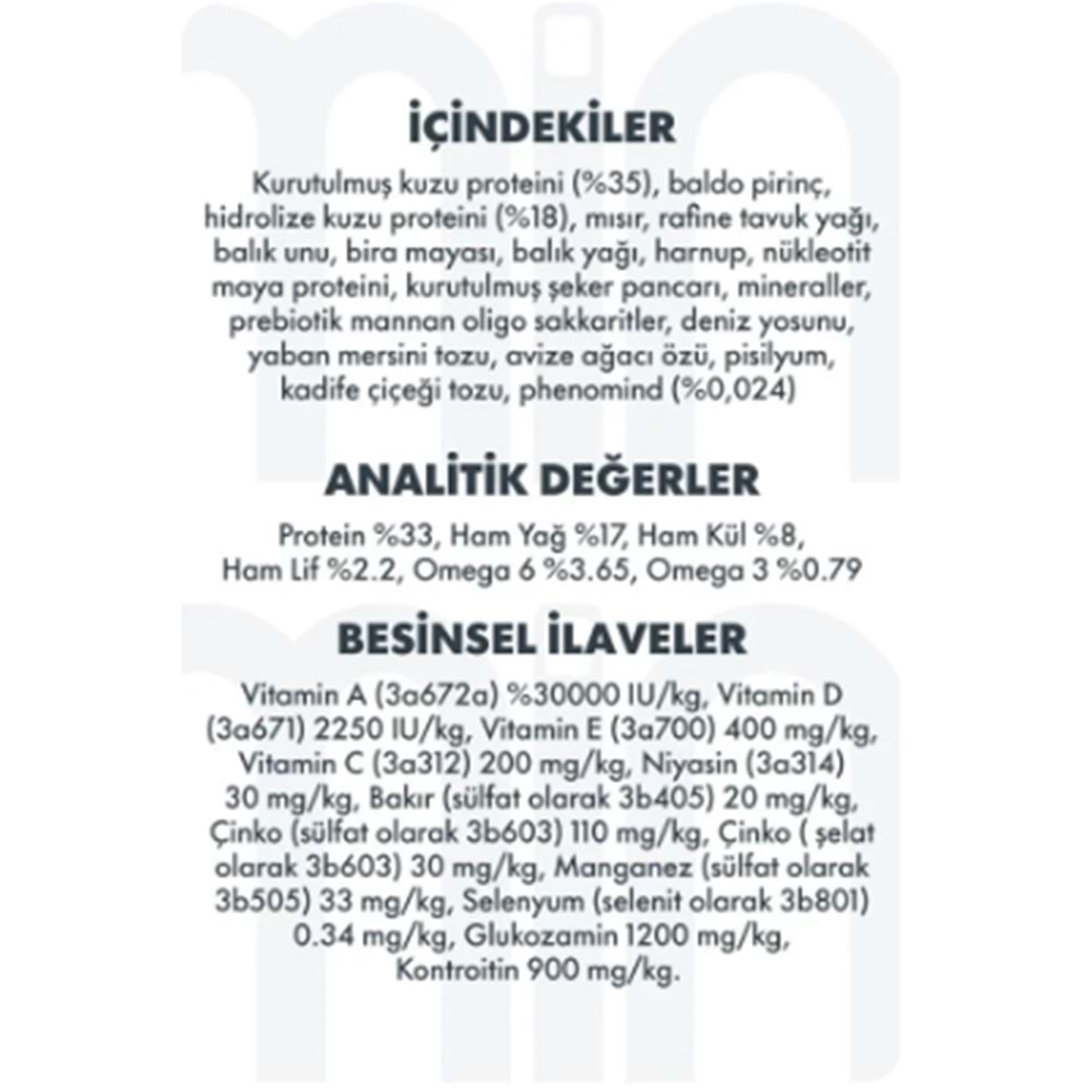 Pro Performance Mini Kuzu & Y. M. Yavru Köpek Maması 7 Kg