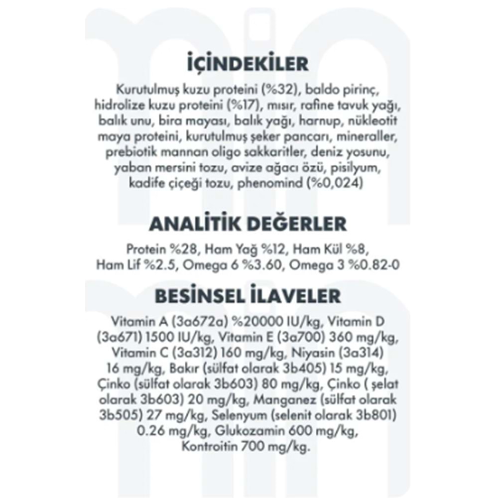 PRO PER. Mini Light Ste. Kuzu & Y. M. Yet. Köpek Maması 7 Kg