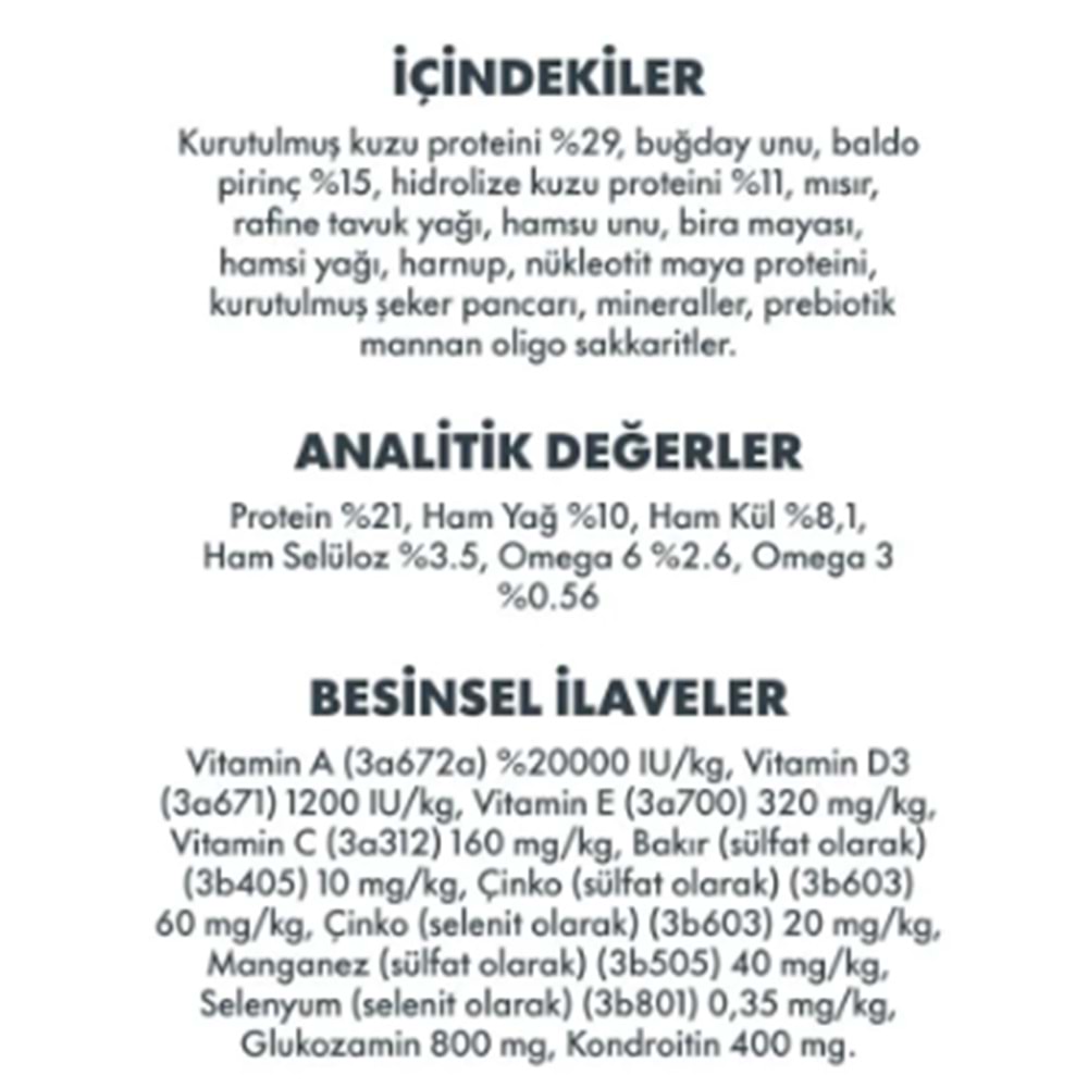 Pro Performance Prem. Kuzu&Pirinç Yet. Köpek Maması 18 Kg