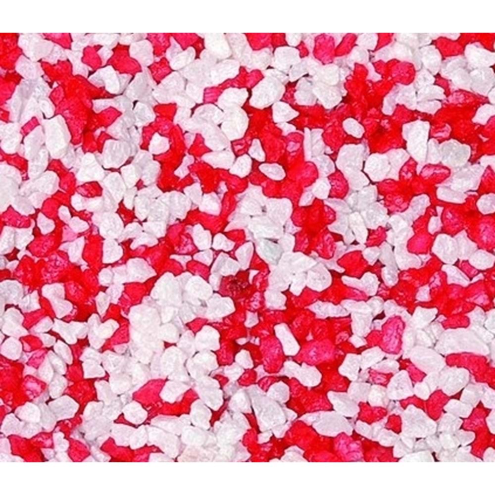 Vitasand Yıkanmış Kırmızı Beyaz İnce Akvaryum Kumu 2 mm x 20 kg (Kova)