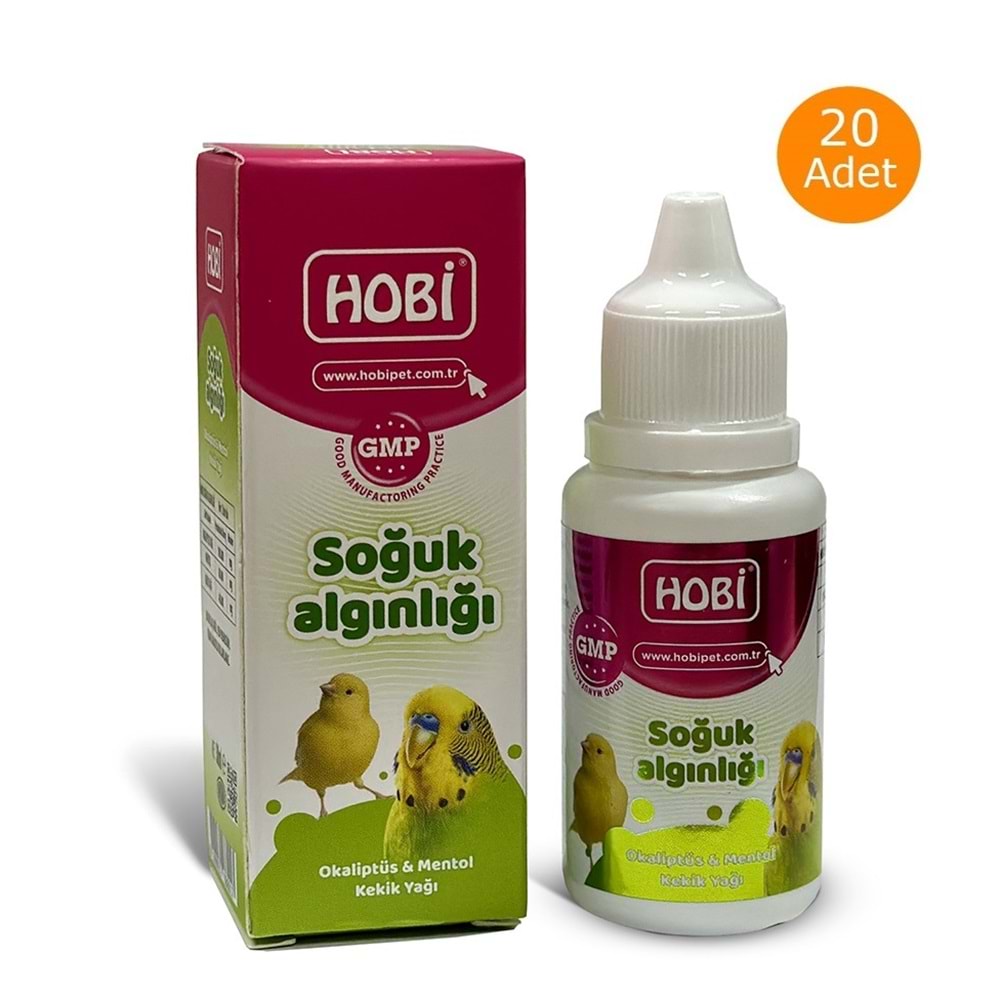 Hobi Kafes Kuşları İçin Soğuk Algınlığı Damlası 30 Ml X 20 Adet
