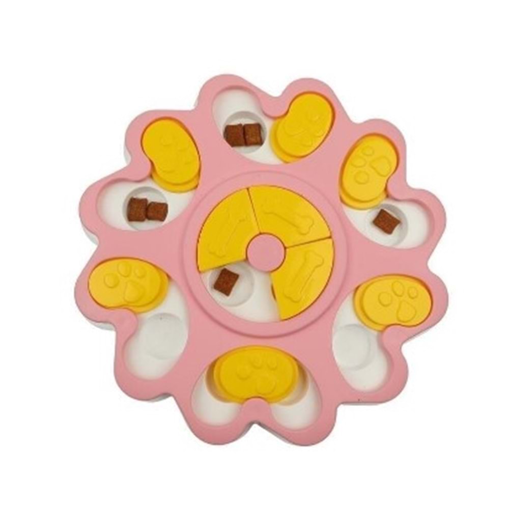 Glipet Papatya Şekilli Kedi Ve Köpek Bulmaca Mama Kabı