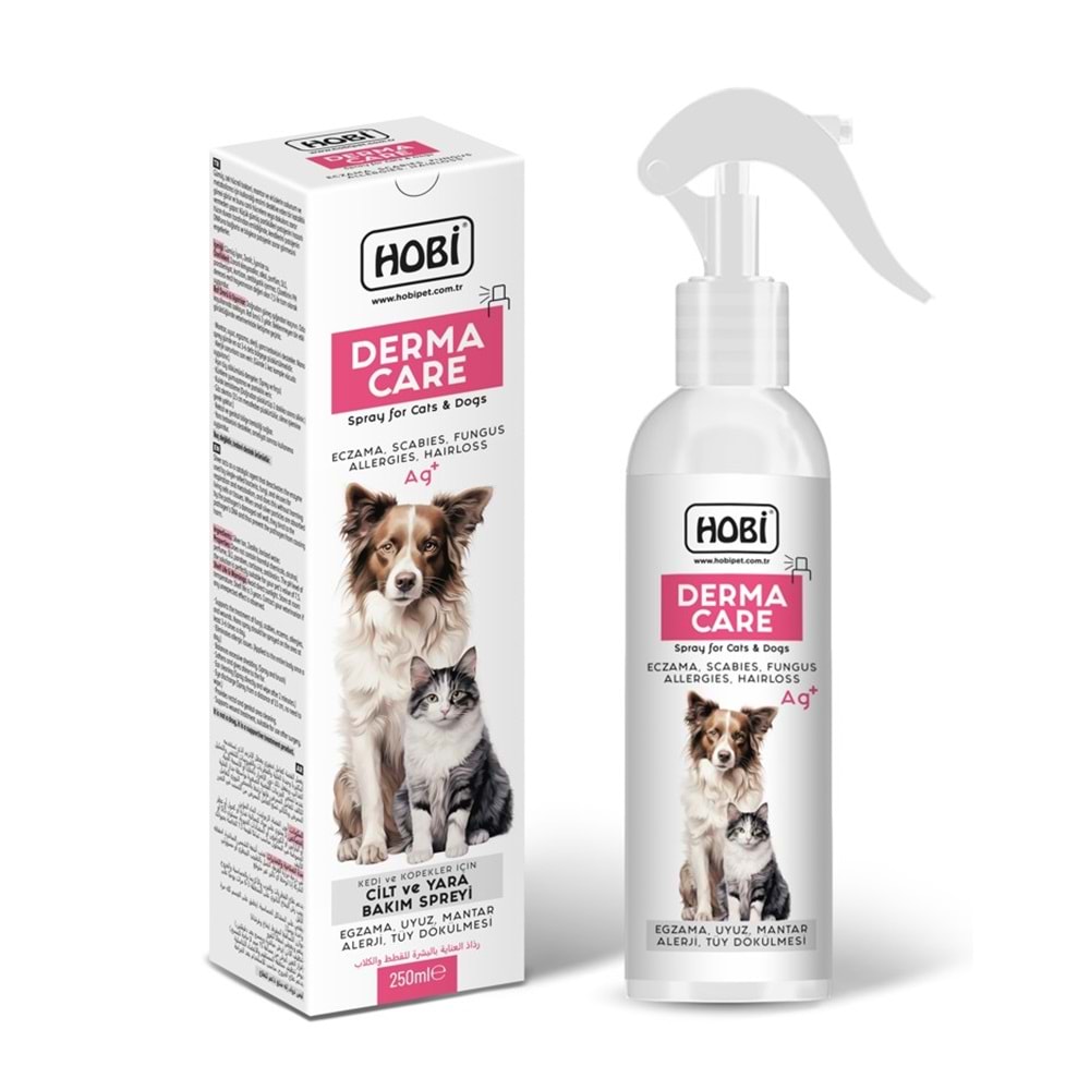 Hobi Derma Care Kedi ve Köpek İçin Cilt ve Yara Bakım Spreyi 250ml