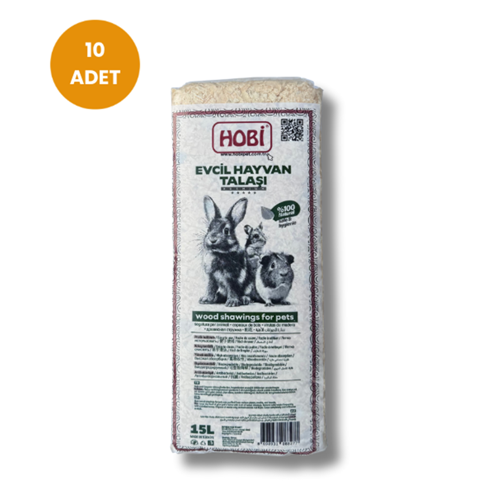 Hobi Evcil Hayvan Talaşı 15L (10’lu Paket)