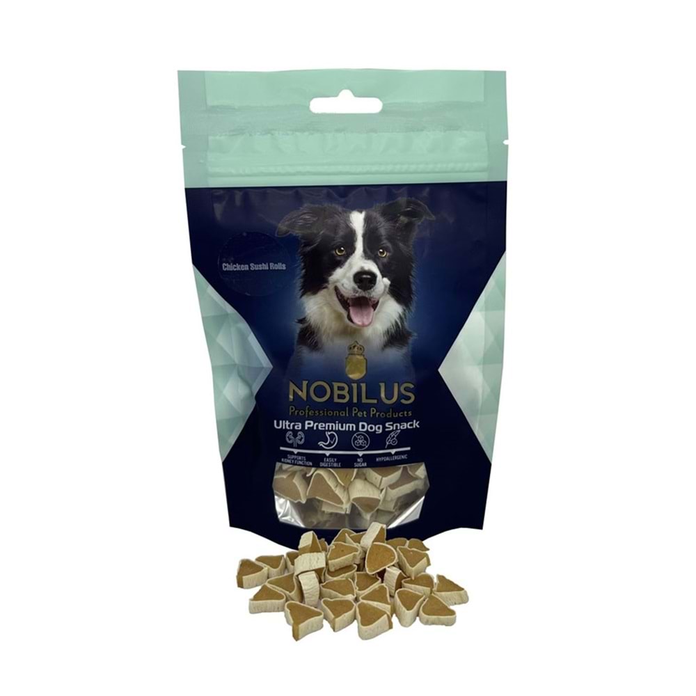 Nobilus Tavuk Suşi Rulo Köpek Ödül Maması 80 Gr