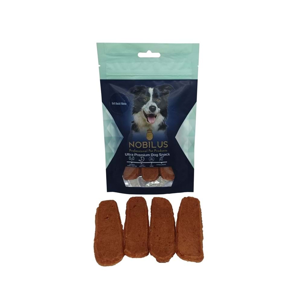 Nobilus Yumuşak Ördek Filetosu Köpek Ödül Maması 80 Gr