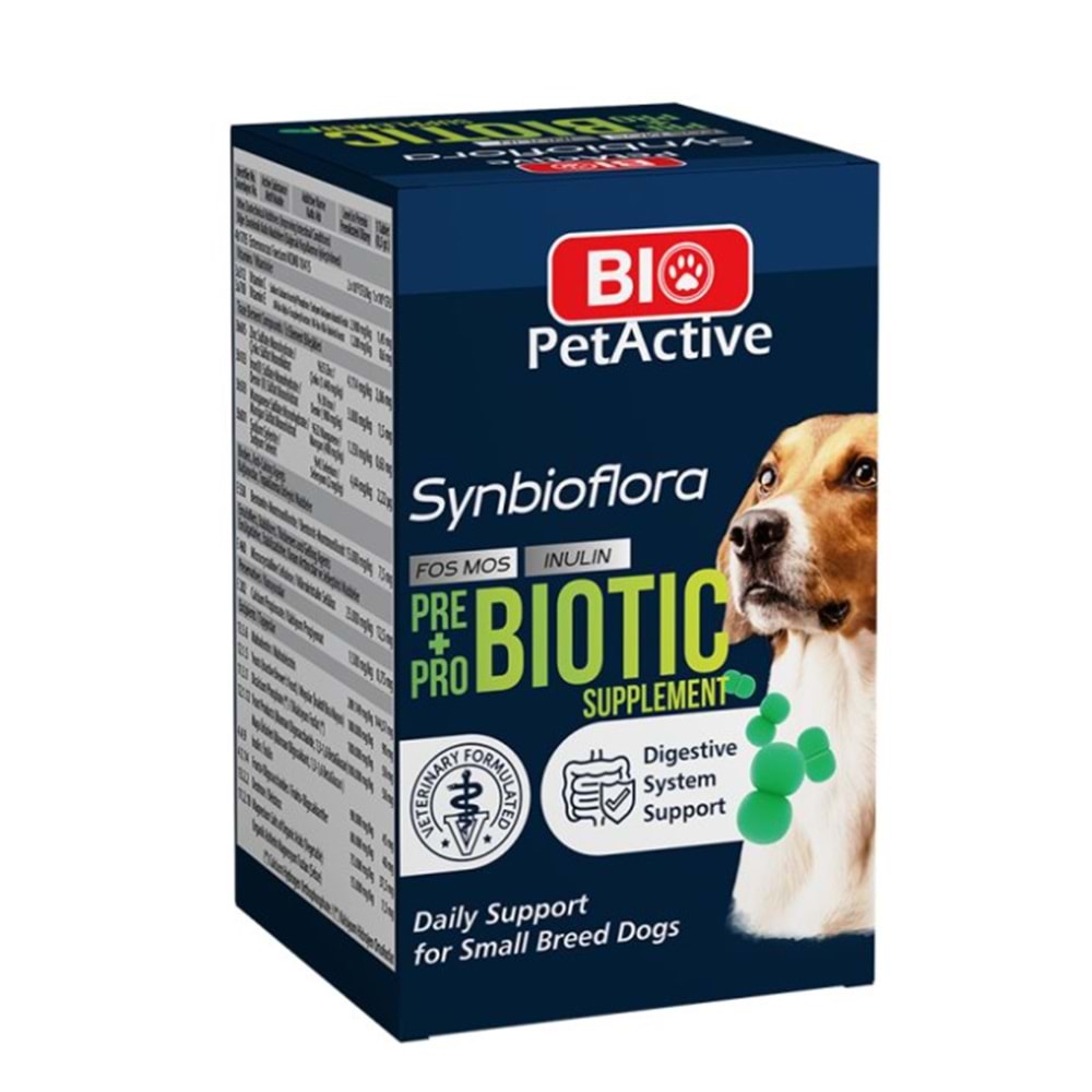 SYNBIOFLORA PROBİYOTİK TABLET 0,5 30GR (KÜÇÜK IRK KÖPEK)