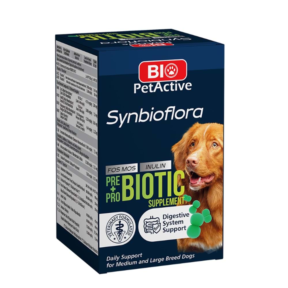 SYNBIOFLORA PROBİYOTİK TABLET 1,2 72GR (BÜYÜK IRK KÖPEKİ)