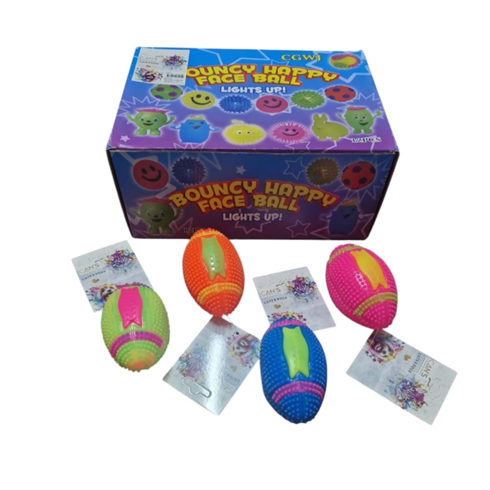 Öten Işıklı Beyzbol Top Oyuncak 10cm 12li