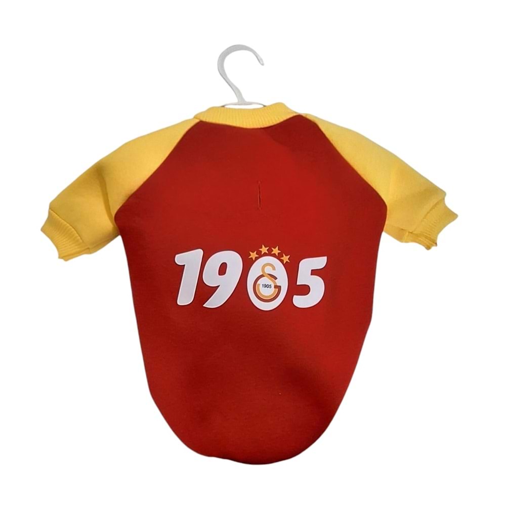 Sarı-Kırmızı Baskılı Kedi/Köpek Kıyafeti S-M-L-XL