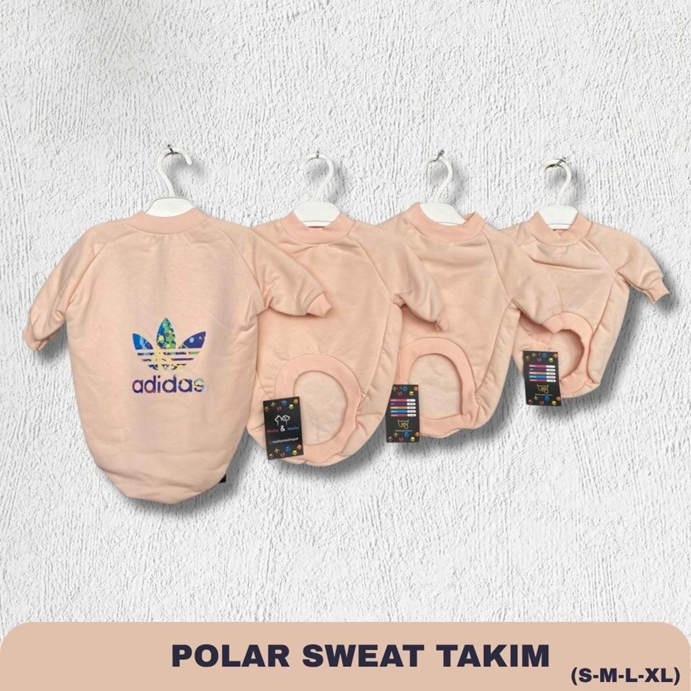 Pembe Marka Baskılı Kedi/Köpek Kıyafeti (Kapüşonlu) S-M-L-XL