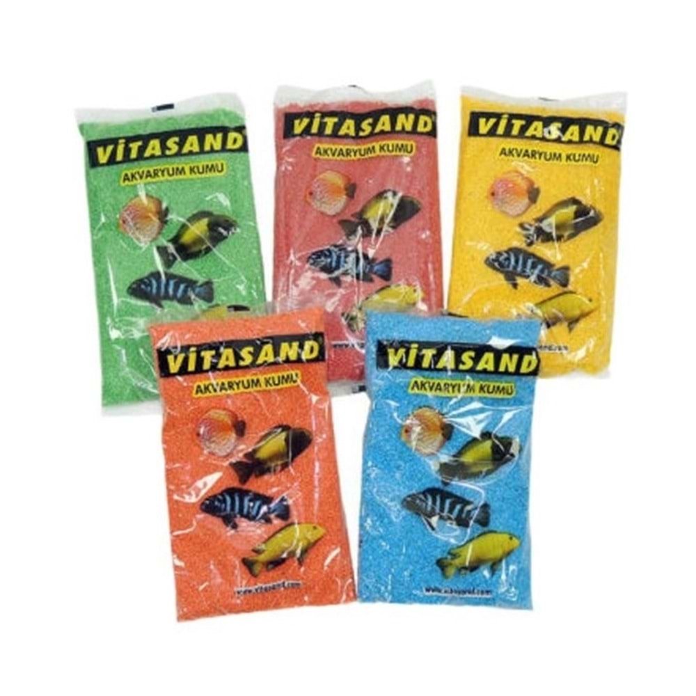 Vitasand Karışık Renkli Akvaryum Kumu 20 x 750 Gr