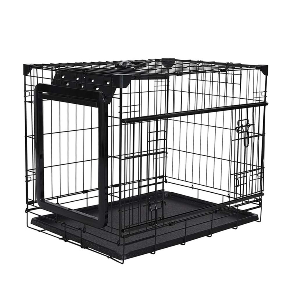 Flippet Katlanır Kapılı Köpek Kafesi 76x53x61