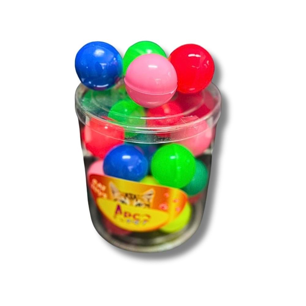 Renkli Kedi Oyun Topu 24 lü